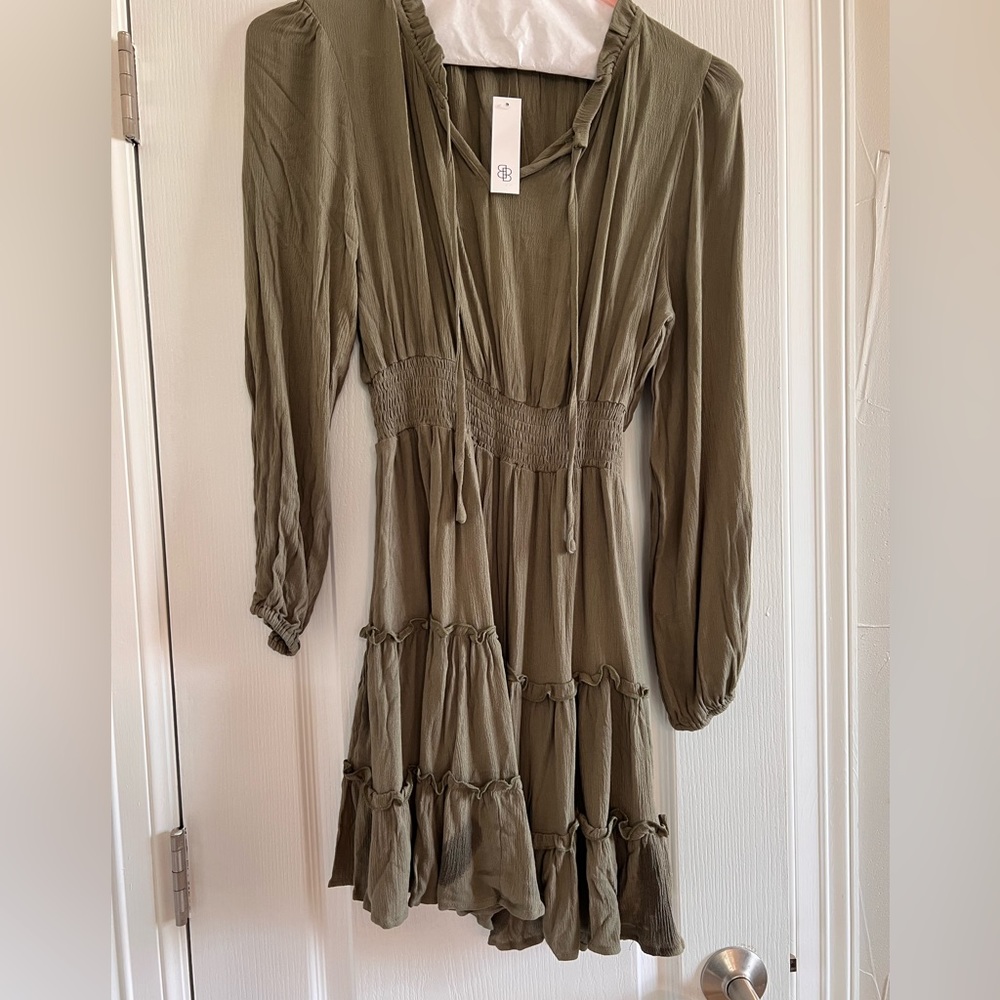 Baltic Born Alicia Ruffle Mini Dress NWT L
